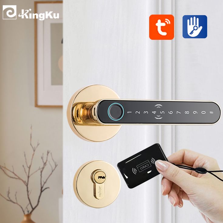 Letter Opener Brass - Smart Fingerprint Door Lock Handle for