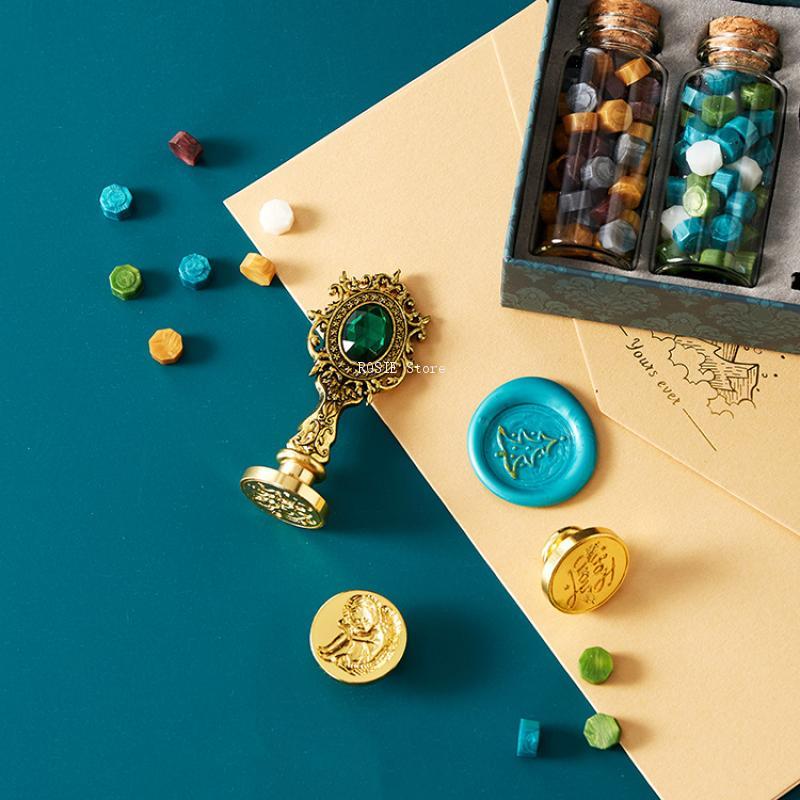 Wax Seal Stamp Set Lacquered S - Wax Seal Stamp Set recension och pris