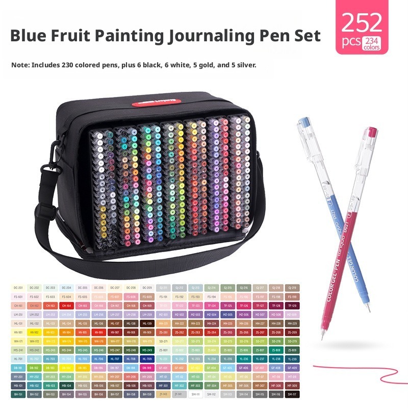 252Pcs 234 Colors Fine Tip Gel - Copic Marker Sketch recension och pris