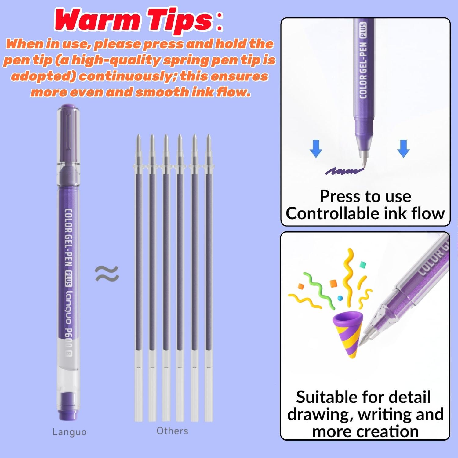 Languo 54-Color 3D Effect Acry - Copic Marker Sketch recension och pris