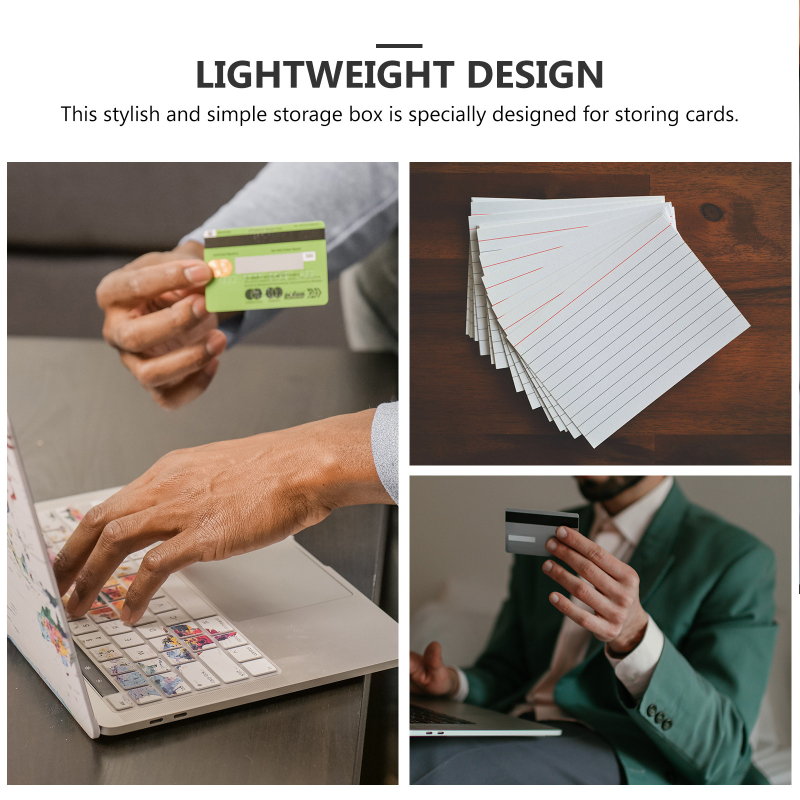 4Pcs Plastic Index Card File B - Index Card Holder recension och pris