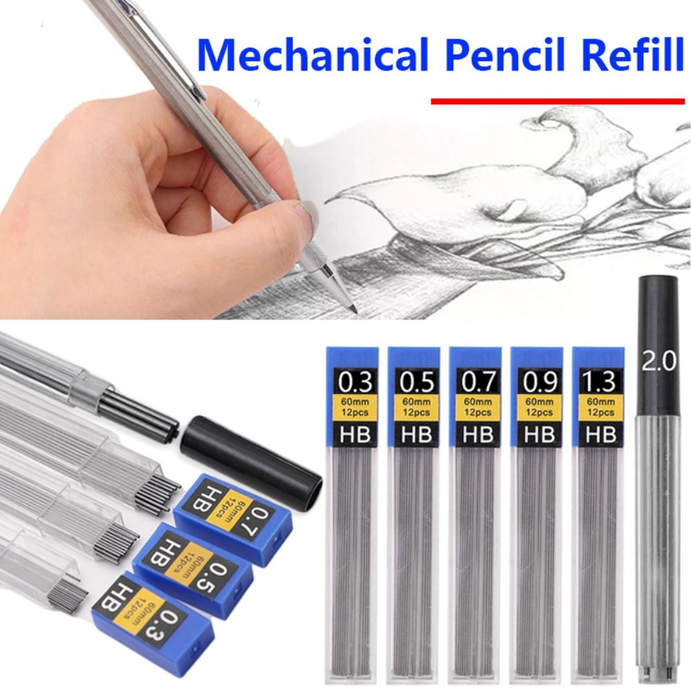 6 Boxes 0.3/0.5/0.7/0.9/1.3/2. - Mechanical Pencil 0.3 recension och pris