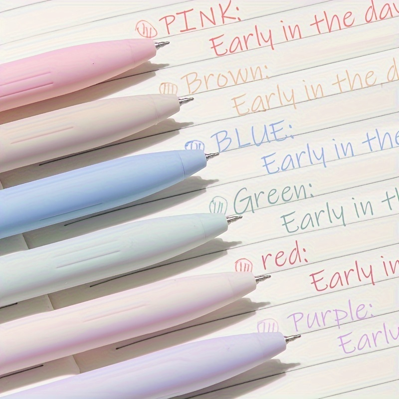 6pcs Colored Gel Pens for Note - Correction Pen Fine recension och pris