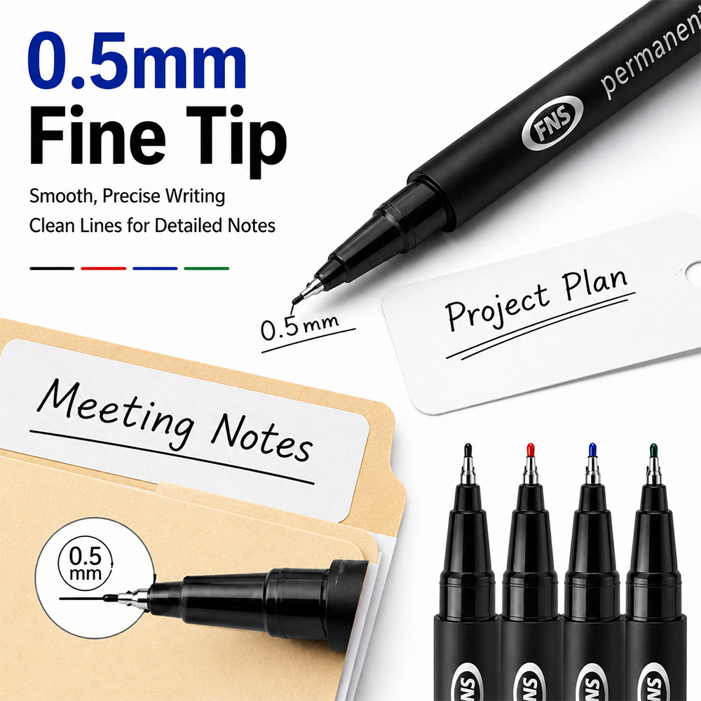 4/12 Pcs 0.5mm Fine Tip Perman - Correction Pen Fine recension och pris