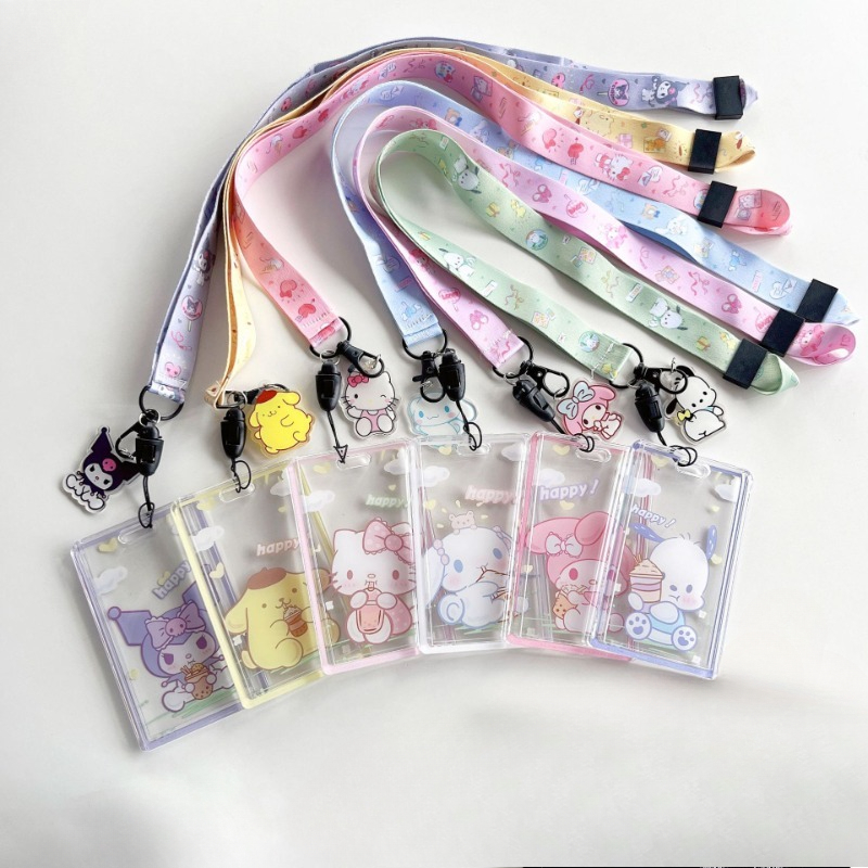 Cute Cartoon Lanyard Transpare - Index Card Holder recension och pris
