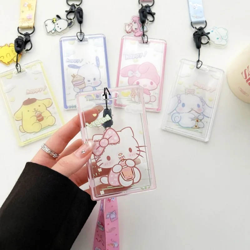Cute Cartoon Lanyard Transpare - Index Card Holder recension och pris